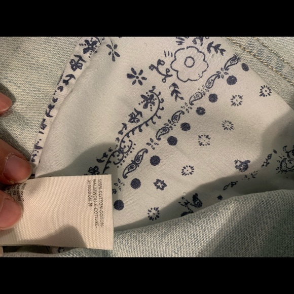 Free People Side Car Mini Skirt jean denim size 28 inches - Picture 16 of 16